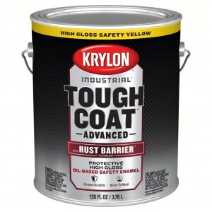 DESCRIPTION: (2) PROTECTIVE RUST BARRIER PAINT BRAND/MODEL: KRYLON INDUSTRIAL INFORMATION: HIGH GLOSS SAFETY YELLOW SIZE: 1 GALLON RETAIL$: $83.00 EA