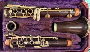 RENE DUMONT PARIS VINTAGE WOOD CLARINET