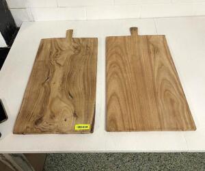 (2) 27" X 15" BREAD BOARDS