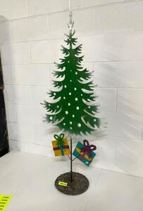 48" TALL CHRISTMAS TREE DECORATION, METAL