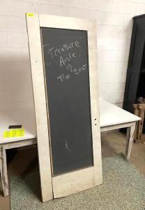 32" X 82" WOOD DOOR WITH CHALKBOARD