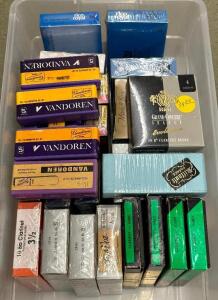 BIN OF CLARINET REEDS