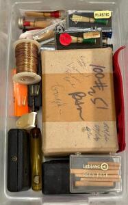 BIN OF BASSOON REEDS AND CANES