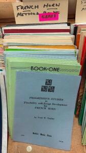 APPROX. (30) BOOKS OF FRENCH HORN METHOD SHEET MUSIC