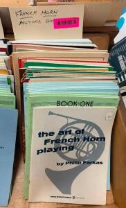 APPROX. (32) BOOKS OF FRENCH HORN METHOD SHEET MUSIC