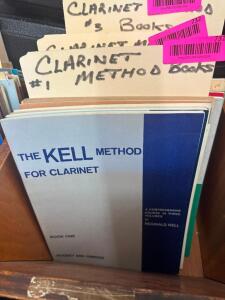 APPROX. (15) BOOKS OF CLARINET METHOD SHEET MUSIC