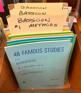 APPROX. (24) BOOKS OF BASSOON METHOD SHEET MUSIC