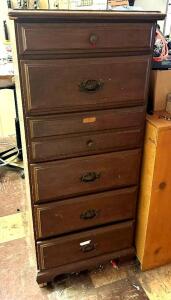 6-DRAWER WOOD DRESSER