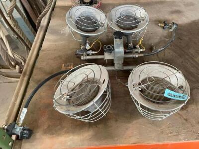 (2) PROPANE DUAL HEAD HEATERS