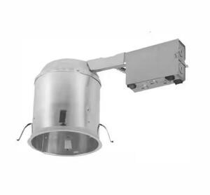 (2) - H750 6 in. Aluminum Recessed Lighting Housing for Remodel Ceiling LEDT24 CompliantConnectors, InsulationContact, AirTite