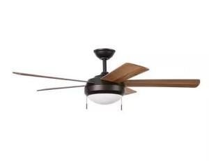 Claret 52 in. Indoor Oil Rubbed Bronze Ceiling Fan with Light Kit