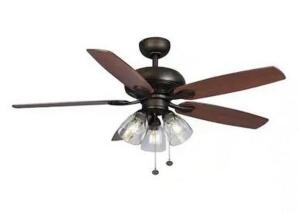 Holly Springs 52 in. LED Matte Black Ceiling Fan