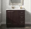 Northwood 37 in. W x 19 in. D x 38 in. H Single Sink Bath Vanity in Dusk with Silver Ash Engineered Solid Surface Top