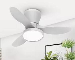 32 in. LED Indoor White Small Ceiling Fan with Light and Remote and Quiet Reversible DC Motor, 3 CCT Light Kit