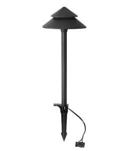 (6) - Low Voltage 90 Lumens Matte Black Outdoor Integrated LED Architectural Path Light; Weather/Water/Rust Resistant