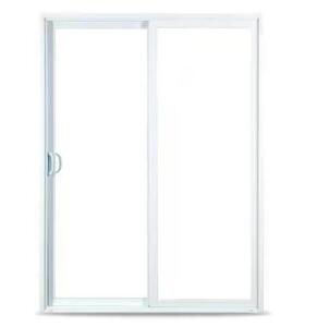 (2) - 60 in. x 80 in. 50 Series White Sliding Vinyl Patio Door Moving Panel, Universal Handing