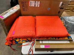 ASSORTED PATIO CUSHIONS