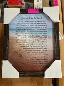 "FOOT PRINTS IN THE SAND" FRAMED POEM