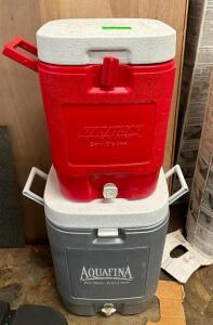 (2) COOLER WITH DISPENSERS