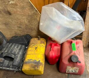 ASSORTED GAS CONTAINERS