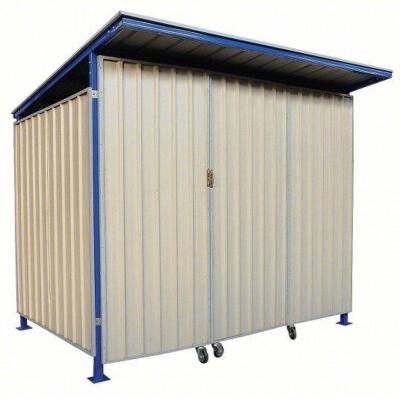 DESCRIPTION: (1) OUTDOOR STORAGE BUILDING BRAND/MODEL: PRODUCT NUMBER #49P399 INFORMATION: BEIGE, 327 CU FT SIZE: 8.5' X 7.6' X 7.6' RETAIL$: $1301.50