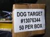 DESCRIPTION: (1) CASE OF (50) 500 M DOG TARGETS BRAND/MODEL: #13076344 INFORMATION: WHITE WITH BLACK FIGURE SIZE: FOR 500 METERS RETAIL$: $200.00 TOTA - 2