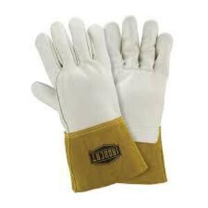 DESCRIPTION: (4) MIG WELDING GLOVES BRAND/MODEL: IRONCAT #6010 INFORMATION: YELLOW, TOP GRAIN COWHIDE, HEAVYWEIGHT SIZE: XL RETAIL$: $78.99 EA QTY: 4