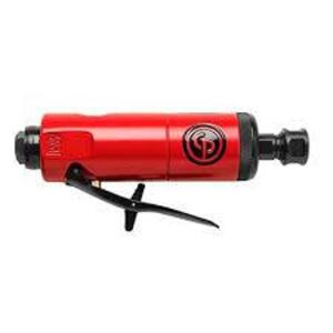 DESCRIPTION: (1) DIE GRINDER BRAND/MODEL: CHICAGO PNEUMATIC #CP872 INFORMATION: RED HANDLE, STRAIGHT RETAIL$: $109.99 EA QTY: 1