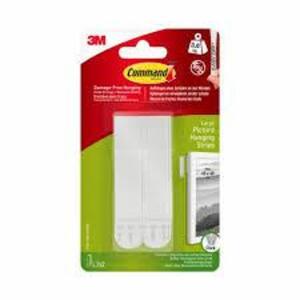 DESCRIPTION: (2) CASES OF (24) PACKS OF LARGE PICTURE HANGING STRIPS BRAND/MODEL: COMMAND, 3M #17206-ES INFORMATION: WHITE SIZE: 16 LB CAPACITY RETAIL