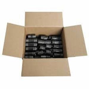 DESCRIPTION: (2) BOXES OF (25) EXTRA HEAVY BLACK STEEP NIPPLES BRAND/MODEL: WARD SIZE: 3/8 X 8 RETAIL$: $99.59 EA QTY: 2