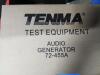 DESCRIPTION: (1) AUDIO GENERATOR BRAND/MODEL: TENMA #72-455A QTY: 1 - 2