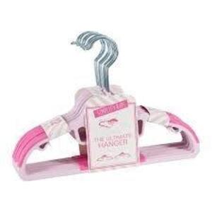 DESCRIPTION: (2) BAGS OF (20) PINK HANGERS QTY: 2