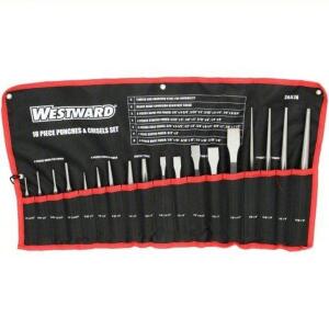 DESCRIPTION: (1) PUNCH AND CHISEL SET BRAND/MODEL: WESTWARD #2AJL7A SIZE: 18 PC RETAIL$: $107.19 EA QTY: 1