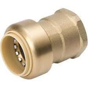 DESCRIPTION: (3) BOXES OF (6) FNPT ADAPTER BRAND/MODEL: PROLINE #630-205 INFORMATION: LEAD-FREE BRASS PUSH FITTING SIZE: 1X1 RETAIL$: $31.17 EA QTY: 3