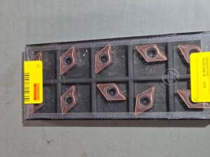 DESCRIPTION: (20) CARBIDE TURNING INSERTS BRAND/MODEL: SANDVIK COROMANT TR-DC1308-M 4415 RETAIL$: $488.00 QTY: 20