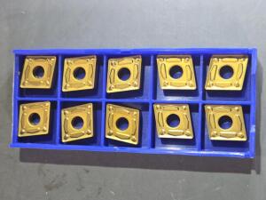 DESCRIPTION: (10) CARBIDE TURNING INSERTS BRAND/MODEL: SUMITOMO CNMG432ENG AC830P RETAIL$: $130.50 QTY: 10