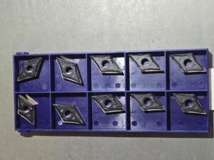 DESCRIPTION: (10) CARBIDE TURNING INSERTS BRAND/MODEL: YG-1 DNMG150404-UF YG3030 RETAIL$: $163.10 QTY: 10