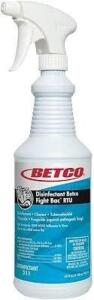 DESCRIPTION: (6) DISINFECTANT BETCO FIGHT BAC RTU BRAND/MODEL: BETCO SIZE: 1 QT RETAIL$: $8.00 EA QTY: 6