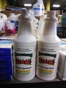 DESCRIPTION: (6) BASE DECK TAPE CLEANER BRAND/MODEL: ACCELLGREEN EXTREME SIZE: 1 QT RETAIL$: $8.00 EA QTY: 6