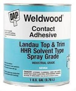 DESCRIPTION: (2) CONTACT ADHESIVE BRAND/MODEL: WELDWOOD BY DAP SIZE: 1 GALLON RETAIL$: $56.00 EA QTY: 2