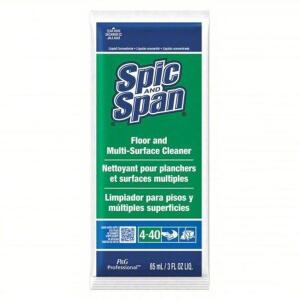 DESCRIPTION: (1) CASE OF (25) FLOOR CLEANER BRAND/MODEL: SPIC AND SPAN #2NDT3 SIZE: 3 OZ RETAIL$: $69.33 EA QTY: 1