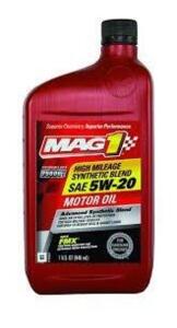 DESCRIPTION: (1) MOTOR OIL BRAND/MODEL: MAG 1 HIGH MILEAGE QTY: 1