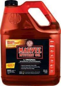 DESCRIPTION: (1) FUEL MOTOR TREATMENT BRAND/MODEL: MARVEL MYSTERY OIL SIZE: 1 GALLON RETAIL$: $26.09 EA QTY: 1