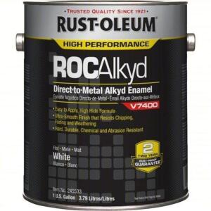 DESCRIPTION: (2) INTERIOR/EXTERIOR PAINT BRAND/MODEL: RUST-OLEUM ROCKALKYD INFORMATION: WHITE SIZE: 1 GALLON RETAIL$: $125.59 EA QTY: 2