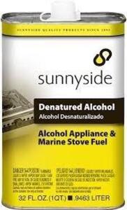 DESCRIPTION: (2) DENATURED ALCOHOL BRAND/MODEL: SUNNYSIDE #20K853 SIZE: 1 GALLON RETAIL$: $122.00 EA QTY: 2