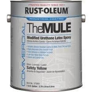 DESCRIPTION: (1) URETHANE LATEX EPOXYBRAND/MODEL: RUST-0LEUM THE MULEINFORMATION: SILVER GRAYSIZE: 1 GALLONRETAIL$: $114.19 EAQTY: 1