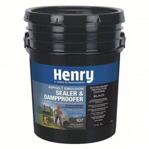 DESCRIPTION: (1) SEALER AND DAMPPROOFER BRAND/MODEL: HENRY #40P308 INFORMATION: BLACK SIZE: 5 GALLON RETAIL$: $82.07 EA QTY: 1