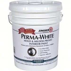 DESCRIPTION: (1) INTERIOR PAINT BRAND/MODEL: ZINSSER #54GD78 INFORMATION: WHITE SIZE: 5 GALLON RETAIL$: $241.88 EA QTY: 1