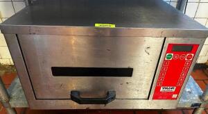 DESCRIPTION VULCAN FLASH BAKE COUNTER TOP ELECTRIC OVEN. BRAND / MODEL: VULCAN. ADDITIONAL INFORMATION MISSING POWER CORD. UNTESTED. LOCATION KITCHEN