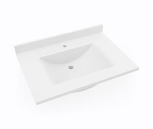 CONTOUR SWANSTONE WHITE VANITY TOP